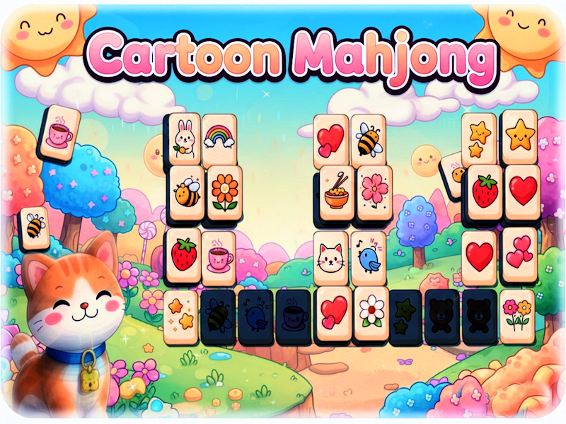 Cartoon Mahjong 🕹️ 在 SGameS 在线玩