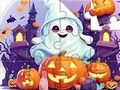 游戏拼图游戏：万圣节可爱幽灵 在线