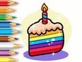 游戏着色书：生日蛋糕 在线
