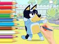 游戏着色书：Bluey 和 Bingo 在线