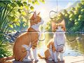 游戏拼图游戏：成对的猫 在线