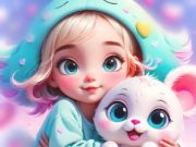 游戏拼图游戏：甜蜜宝贝 在线