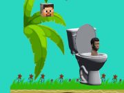 游戏旋转的Skibidi厕所Flappy Minecraft 在线