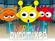 游戏Sprunki Pyramixed：鱿鱼游戏 在线