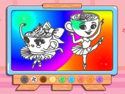 游戏着色书：Ballerina Cabpuccina在线