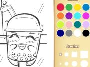 游戏Boba Tea着色书给孩子们在线