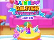 游戏彩虹闪光生日蛋糕在线