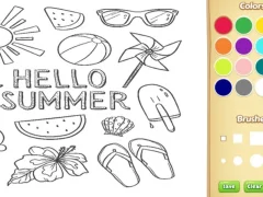 游戏Hello Summer Coloring Book for Kids在线