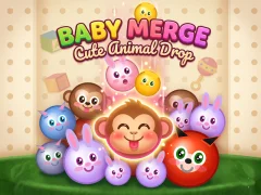 游戏Baby Merge Cute animal drop在线