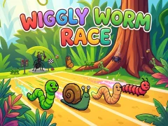 游戏Wiggly Worm Race在线