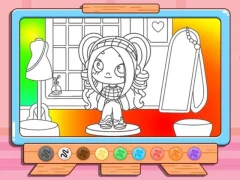 游戏Coloring Book: Avatar Girl Dress Up Shopping在线