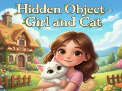 游戏Hidden Object - Girl and Cat在线