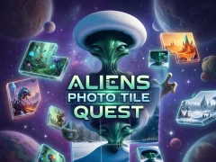 游戏Aliens Photo Tile Quest在线