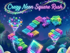 游戏Crazy Neon Square Rush在线