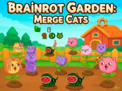 游戏Brainrot Garden. Merge Cats在线