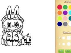 游戏Halloween Labubu Coloring & Drawing Game在线