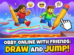 游戏Obby online with friends: Draw and Jump!在线