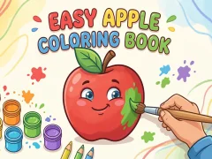 游戏Easy Apple Coloring Book在线