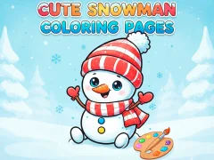 游戏Cute Snowman Coloring Pages在线