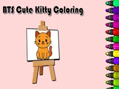 游戏BTS Cute Kitty Coloring在线