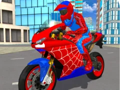 游戏Hero Stunt Spider Bike Simulator 3d 2在线