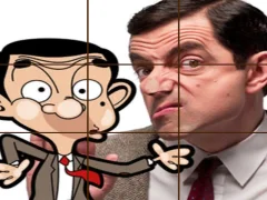 游戏Mr Bean Tile Puzzle在线