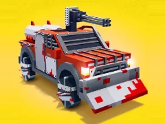 游戏Zombie Derby Blocky Roads在线