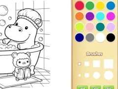 游戏Cozy Friends Coloring Book for Kids在线