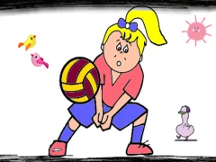 游戏Volleyball Fun Coloring在线