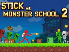 游戏Stick vs Monster School 2在线