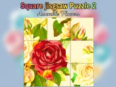 游戏Square jigsaw Puzzle 2  Assemble Flowers在线
