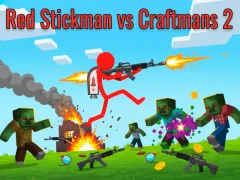 游戏Red Stickman Vs Craftmans 2在线
