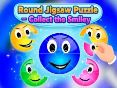 游戏Round jigsaw Puzzle - Collect the Smiley在线