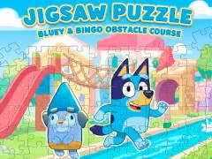 游戏Jigsaw Puzzle: Bluey & Bingo Obstacle Course在线