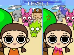 游戏Sprunki and Squid Game Difference在线