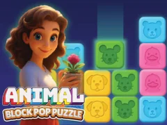 游戏Animal Block Pop Puzzle在线