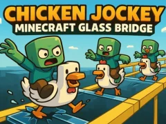 游戏Chicken Jockey: Minecraft Glass Bridge在线