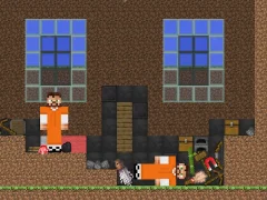 游戏Escape from the prison in Mineblock! Destruction!在线
