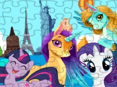 游戏Unicorns Travel The World Puzzle在线