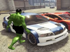 游戏Chained Car vs Hulk在线