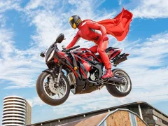 游戏Real Motorbike Super Hero Stunt 3D在线