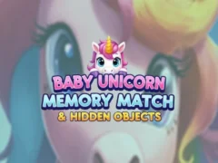 游戏Baby Unicorn Memory Match & Hidden Objects在线
