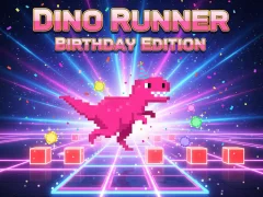 游戏Dino Runner Birthday Edition在线