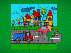 游戏Stick Family Fun Time Jigsaw在线