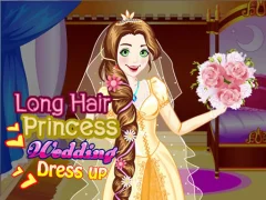 游戏Long Hair Princess Wedding Dress up在线