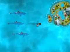 游戏Survive the Sharks在线