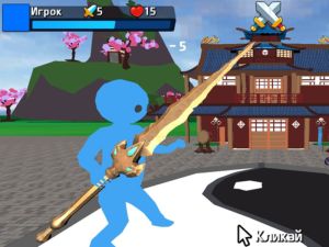 游戏剑上的Obby Stickman在线