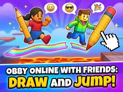 游戏Obby online with friends: Draw and Jump!在线