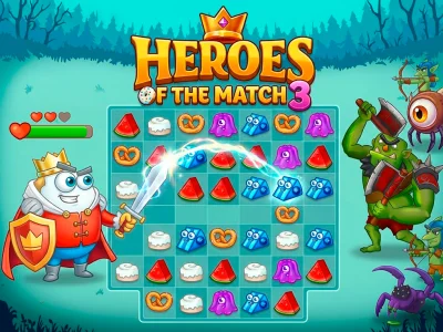 游戏Heroes of the match 3在线