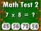 游戏Math Test 2在线